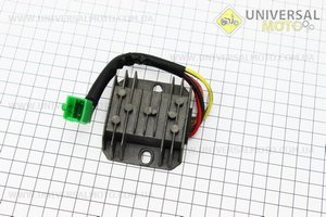 Реле-регулятор напруги 5 проводів - "5" (роз'єм малий "тато"). Китай (Запчастини до 4Т скутера / UM3102-V69)