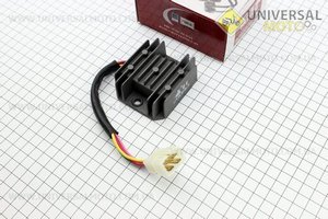 Реле-регулятор напруги 4 проводи - "4" (роз'єм великий "тато"). JIANXING (Запчастини до 4Т скутера / UM3102-V86)