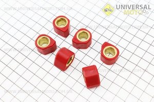 Ролики варіатора D-форма 6шт, 18*14 - 12,5г, Тюнінг. Китай (Запчастини до 4Т скутера / UM3104-V42)