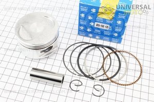 Поршневий комплект (поршень, кільця, палець) 150см.куб. 57,4мм +0,25 (палець 15 мм). BAJAJ (Запчастини до 4Т скутера / UM3105-V01)