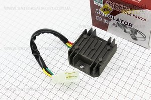 Реле-регулятор напруги 5 проводів - "5" (роз'єм великий "тато"). JIANXING (Запчастини до 4Т скутера / UM3107-V88)