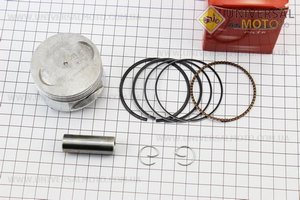 Поршневий комплект (поршень, кільця, палець) 150см.куб. 57,4мм +0,50 (палець 15 мм) Китай. Mototech (Запчастини до 4Т скутера / UM3108-V11)