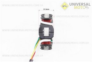 Статор магнето (генератора) (6 котушок роз'єм "мама 3 + 2") висота 31мм. TMMP (Запчастини до 4Т скутера / UM3108-V83)
