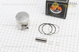 Поршневий комплект (поршень, кільця, палець) 50см.куб. 41мм STD (палець 10мм, H-44мм, h-17мм). Китай (Запчастини до 2Т цепного скутера / UM3110-V36)