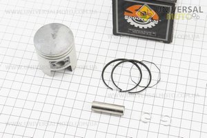 Поршневий комплект (поршень, кільця, палець) 50см.куб. 41мм +0,25 (палець 10мм, H-42мм, h-14,5мм). Scooter-M (Запчастини до 2Т цепного скутера / UM3110-V38)