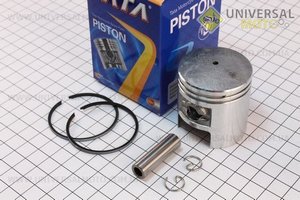 Поршневий комплект (поршень, кільця, палець) 65см.куб. 43мм STD (палець 10мм). TATA (Запчастини до 2Т цепного скутера / UM3110-V40)