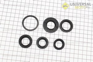 Сальник двигателя, комплект 6 штук TB60 (22*32*6, 20*30*7, 17*28*6, 34*39*4, 19*26*5, 20*38*5). Mototech (Скутер 2Т с цепным вариатором / UM3111-V37)