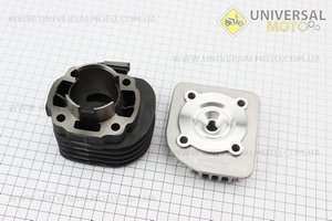 Цилиндро поршневой, комплект (цпг) 2Трем 65см3 44мм (палец 12мм) + головка (поршень с тефлоновым покрытием), Тайвань. KIYOSHI (Скутер 2Т с ременным вариатором / UM3121-V48)