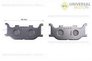 Гальмівні колодки (дискові) Yamaha SR125/FZ6/YP 250/MAJESTY 250/XVS 1100/TZR 150 R/CP 250/XVS 1100/FZ6/TDR 125 комплект. TATA (Запчастини до японського скутера / UM3130-V66)