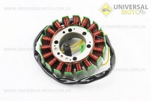 Статор магнето (генератора) Honda CN250/CF250 (18 котушок роз'єм "мама/тато 1+3") не Viper, тип 3. Viper (Запчастини до японського скутера / UM3130-V95)