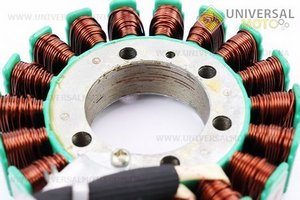 УЦІНКА 250сс СКУТЕР Статор магнето (генератора) Honda CN250/CF250 (18 котушок роз'єм "мама/тато 1+3") не Viper, тип 3 (незначний наліт, див. фото). Китай (Запчастини до японского скутера / UM3131-V72)