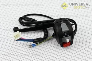 Блок кнопок на руле левый с рычагом. Китай (Скутер Viper Race / UM3140-V14)