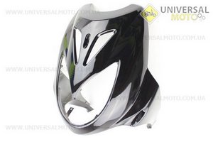 пластик - основной (где фара) Race3, Черный . Китай (Скутер Viper Race / UM3140-V49)