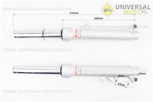 Амортизатор передній лівий, правий комплект 415мм Race2. ZHENGHE (Запчастини на Viper Race / UM3142-V48)