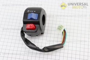 Блок кнопок на кермі правий під дискові гальма. Китай (Запчастини на скутер Viper Wind / UM3150-V10)