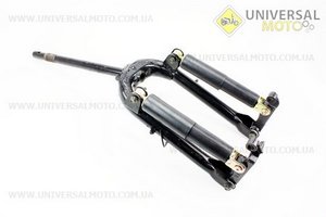 Вилка передня важільна з амортизаторами 240мм в зборі. Китай (Запчастини на скутер Viper Wind / UM3151-V57)