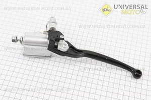 Циліндр гальмівний головний з важелем, сіро-чорний. Китай (Запчастини на скутер Viper Wind / UM3153-V35)