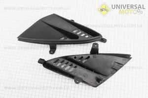 Пластик - вставки пластика основного лів. правий комплект, ЧОРНИЙ. Китай (Запчастини на скутер Viper Storm / UM3170-V13)