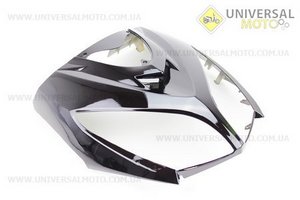 Пластик - передній верхній (де фара) Storm New, ЧОРНИЙ. Китай (Запчастини на скутер Viper Storm / UM3170-V61)