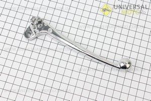 Рычаг тормозной левый (хром) (под барабан. тормоз). Китай (Скутер Viper Storm / UM3170-V96)