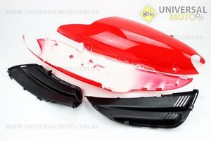 Пластик - задній бічній правий, лівий комплект 4 деталі ЧЕРВОНИЙ. Китай (Запчастини на скутер Viper Storm / UM3172-V08)