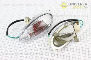 Повороти передні керма комплект Fotong - Corvette (два кріплення). Китай (Запчастини на скутер Viper Storm / UM3174-V82)