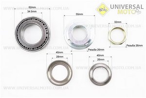 Підшипник рульової в зборі (комплект). Китай (Запчастини на скутер Viper Storm / UM3174-V83)