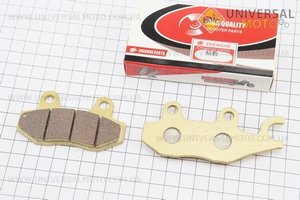Гальмівні колодки (дискові) праве вухо, Viper - RACE/STORM/CG/СВ/HONDA-LS125;NSR 50;MBX 50/LIFAN/KYMCO-Pulsar/LONCIN, комплект 2шт, жовті. ZHENGHE (Запчастини до 4Т скутера / UM3175-V65)