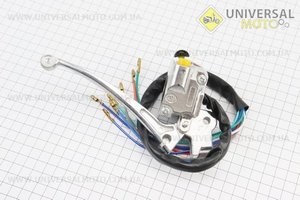 Блок кнопок на кермі лівий з важелем (під дзеркалу М8) DELTA. Китай (Запчастини для мопеда Дельта / UM3180-V06)