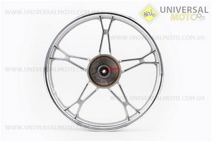 Диск задній литий 1,4-17 "DELTA, сріблястий (вісь 12мм). Китай (Запчастини для мопеда Дельта / UM3180-V38)
