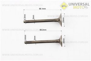 Клапан впускной, выпускной комплект 70см3 . TATA (Мопед Viper Delta / UM3180-V82)