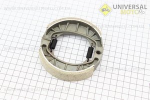 Гальмівні колодки задні комплект, 105мм (пружини прямі). Китай (Запчастини для мопеда Дельта / UM3180-V91)