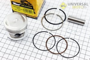 Поршневий комплект (поршень, кільця, палець) 70см.куб. 47мм +0,25 (палець 13мм). TMMP (Запчастини для мопеда Дельта / UM3182-V00)