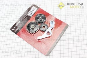 Ролики ланцюга ГРМ + коромисло комплект 4 шт. Viper (Запчастини для мопеда Дельта / UM3182-V31)