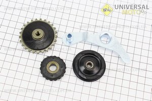 Ролики ланцюга ГРМ + коромисло комплект 4 шт. Viper (Запчастини для мопеда Дельта / UM3182-V31)