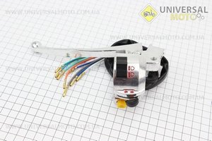 Блок кнопок на кермі лівий з важелем (під дзеркалу М8) DELTA. TATA (Запчастини для мопеда Дельта / UM3183-V35)