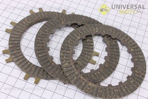 Диск сцепления фрикционный комплект 3 шт Active. TMMP (Мопед Viper Delta / UM3183-V63)