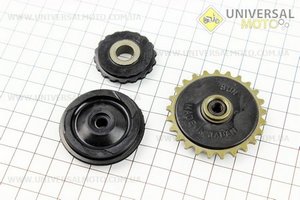 Ролики цепи ГРМ комплект 3 шт. Китай (Мопед Viper Delta / UM3183-V67)