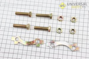 Болти кріплення зірки задньої комплект 4шт + шайби. Китай (Запчастини для мопеда Дельта / UM3184-V61)