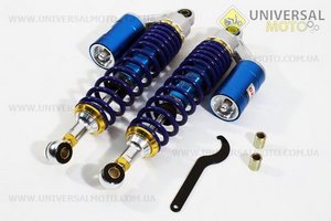Амортизатор задний газовый регулируемый 340мм (d=12/10mm), к-кт 2шт