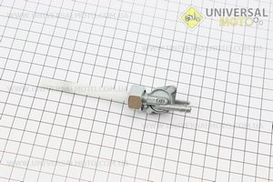 Кран паливний ALPHA з прямим штуцером, товстий корпус крана. TATA (Запчастини на скутер Viper Alpha / UM3191-V24)