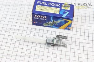 Кран паливний ALPHA з прямим штуцером, товстий корпус крана. TATA (Запчастини на скутер Viper Alpha / UM3191-V24)
