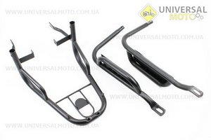 Багажник задній + підніжки комплект "ЧОРНИЙ". Китай (Запчастини на скутер Viper Alpha / UM3192-V72)