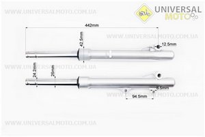 Амортизатор передний левая, правая комплект 442мм. Китай (Мопед Viper Active / UM3200-V02)