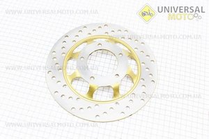 Диск гальмівний передній, ЖОВТИЙ. Китай (Запчастини на скутер Viper Active / UM3201-V22)