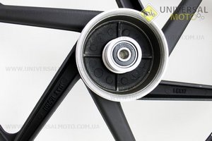 Диск задний литой 1,6-17" Alpha/Active "лучи", черный. Китай (Мопед Viper Delta / UM3201-V62)