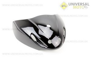 Пластик - передній верхній (під кермом) "дзьоб", ЧОРНИЙ (можливі незначні потертості, див. фото). Китай (Запчастини на скутер Viper Active / UM3201-V70)