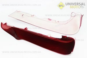 пластик - защиты ног правый + левый комплект, Красный . Китай (Мопед Viper Active / UM3201-V71)