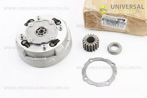 Зчеплення трьохдискове в зборі (кошик) Active 110см.куб. - "автомат" + 3 деталі. TATA (Запчастини для мопеда Дельта / UM3201-V93)