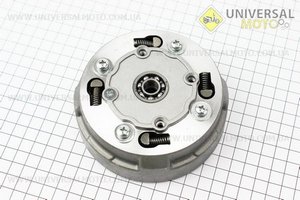 Зчеплення трьохдискове в зборі (кошик) Active 110см.куб. - "автомат" + 5 деталей. Китай (Запчастини для мопеда Дельта / UM3202-V02)